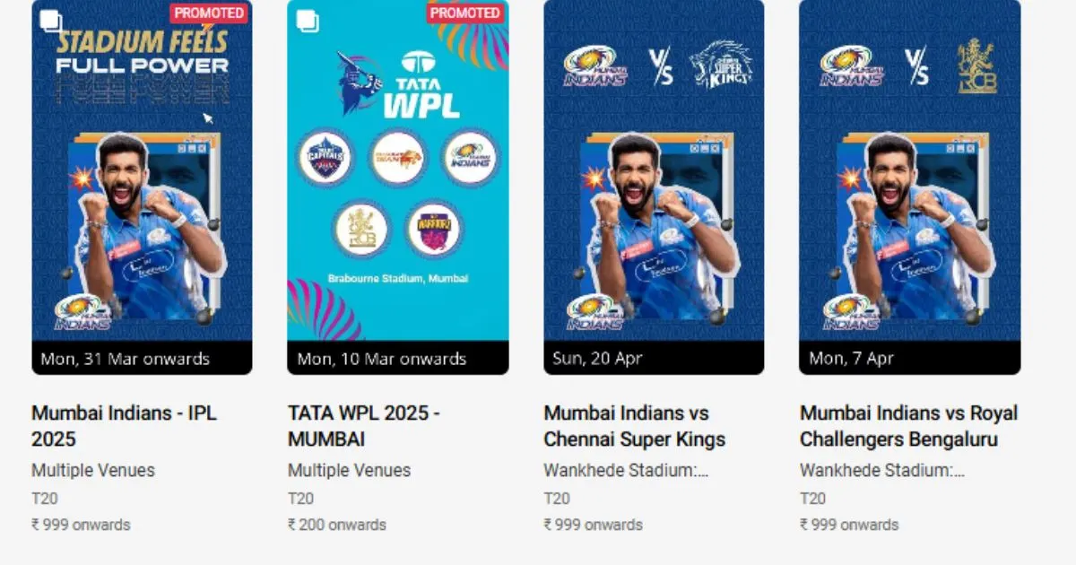 How to Book CSK vs MI Tickets Online