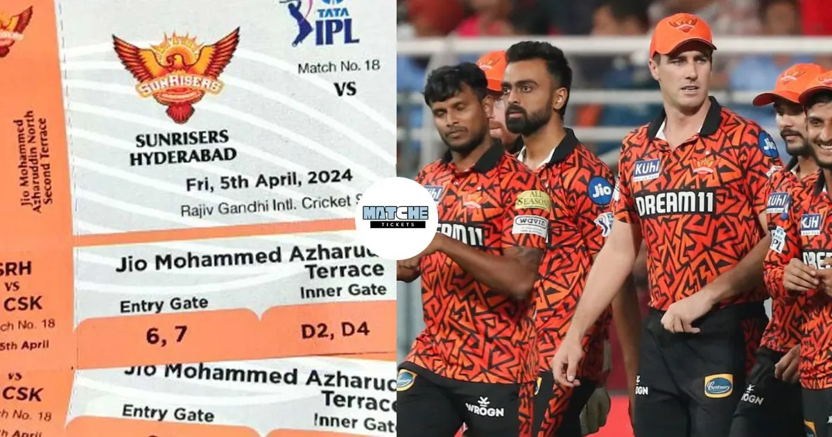 SRH vs RR IPL 2025 Tickets