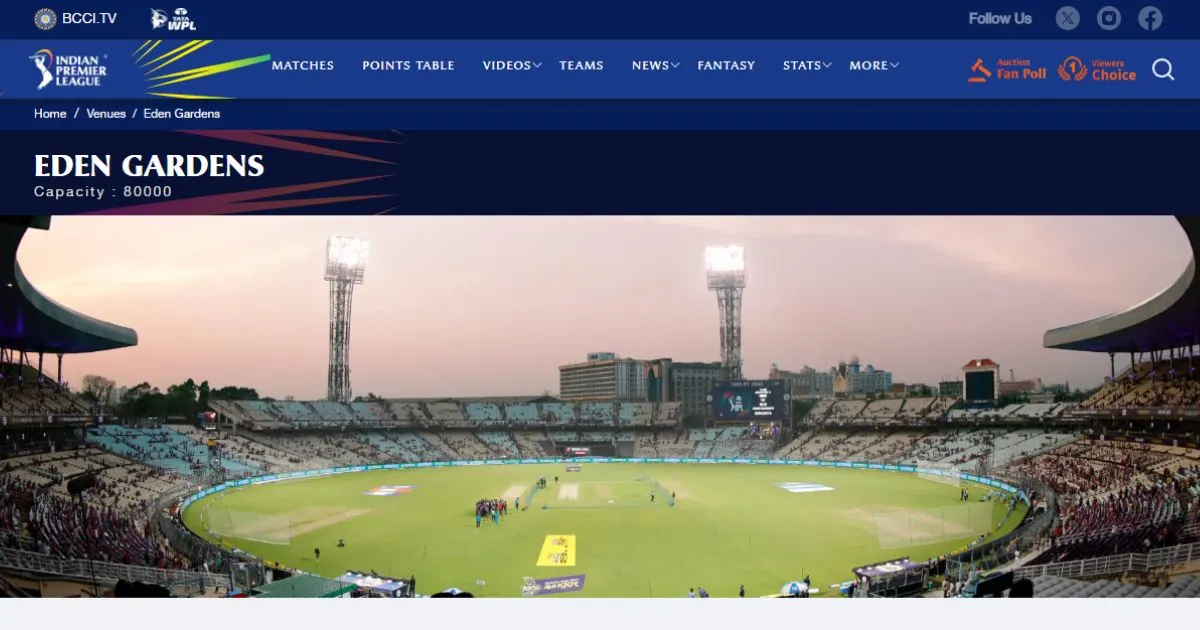 Step-by-Step Guide Eden Gardens Tickets Booking Online for IPL 2025