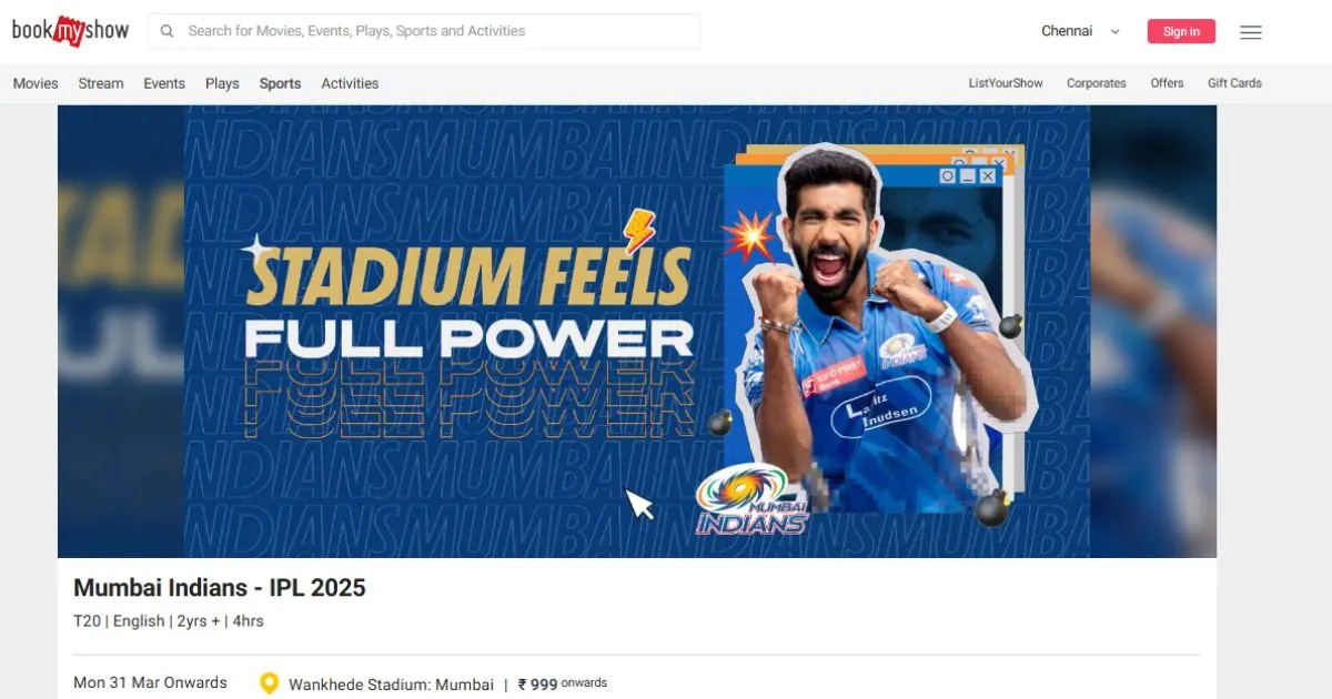 Where To Purchase MI vs RCB Tickets 2025